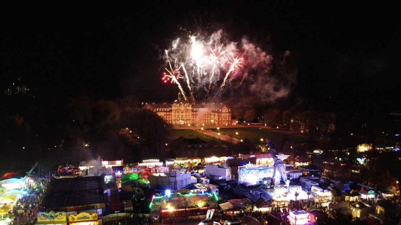 Feuerwerk mit Dji Drohne gefilmt! Herbstsend, Münster