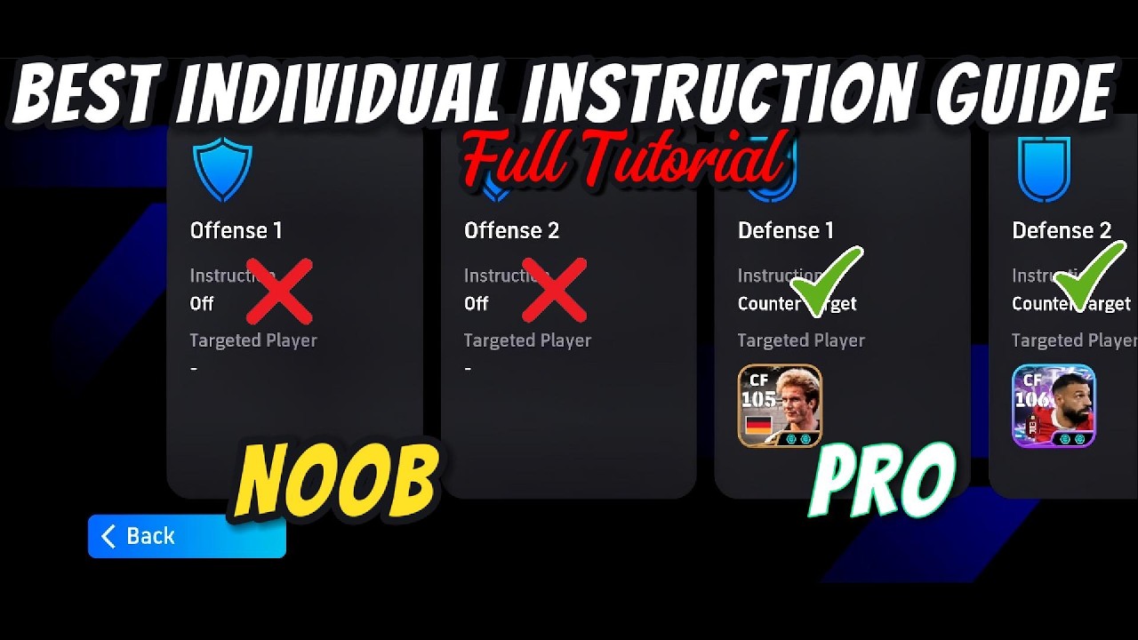 Best Individual Instructions Guide - eFootball 2026 ✨