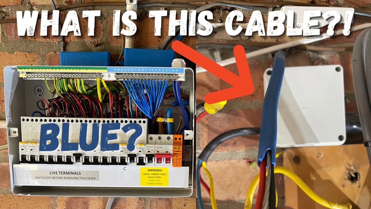 Never seen this cable before? have you? Fuseboard change-Electrician