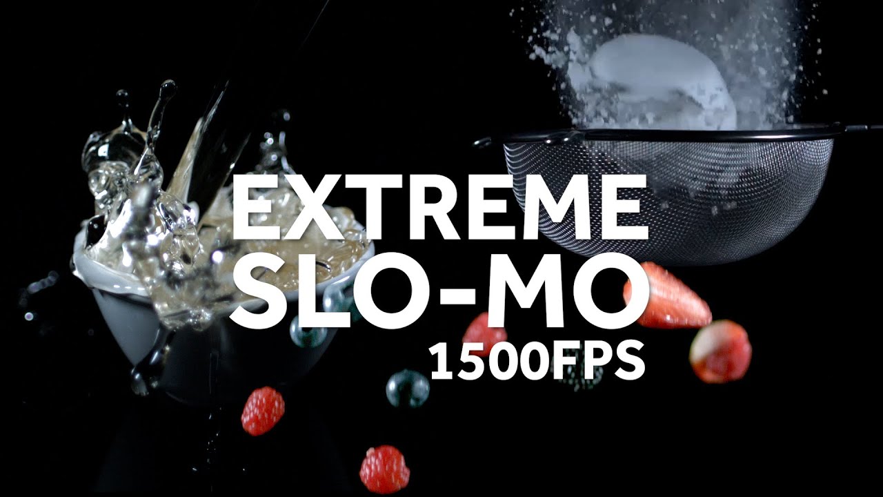 EXTREME SUPER SLOW MOTION 1500FPS Food Shoot