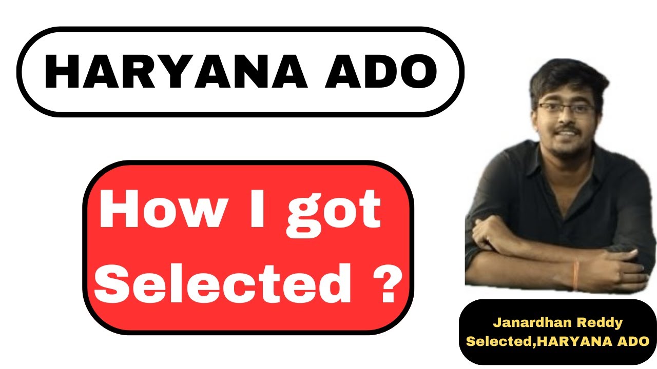 Haryana ADO | How i got Selected