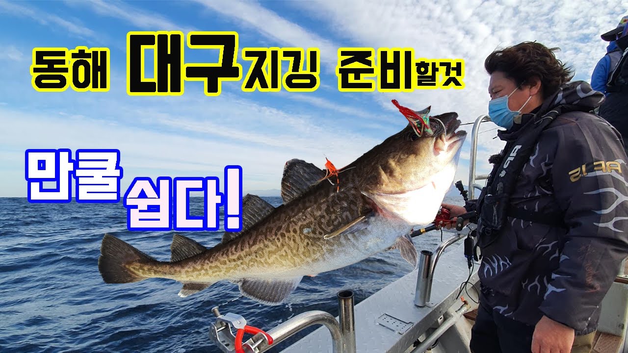 동해 대구지깅 준비할 것과 현장 꿀팁, 알면 대구낚시 쉽다