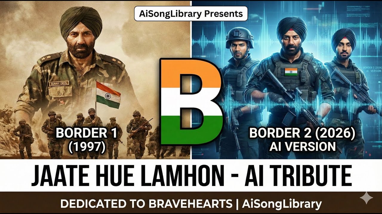 Real Hero’s Valentine: Jaate Hue Lamhon | AI | Border 1 & 2 | Dedicated to Indian Army 🇮🇳