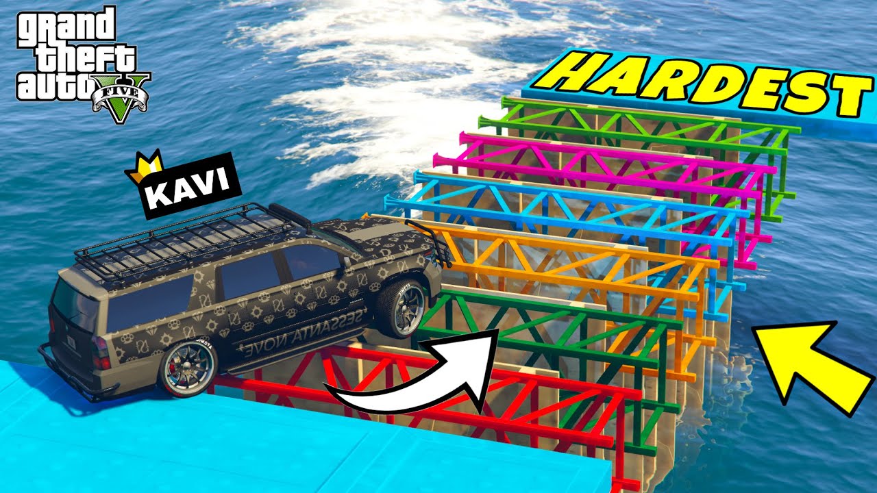 KAVI IS PRO IN GTA 5 HARDEST PARKOUR RACE CHALLENGE
