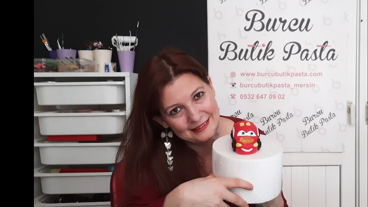 ★Şeker Hamurundan Şimşek McQueen Nasıl Yapılır?/How to Make Lightning McQueen with Sugar Paste?★