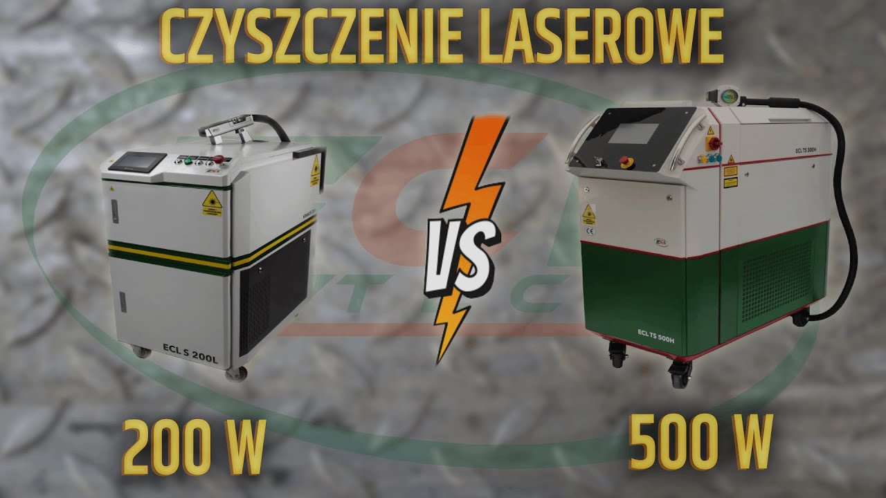 Czyszczenie Laserowe - 200 W vs 500 W - czyszczenie rdzy | ECL Tech Polska