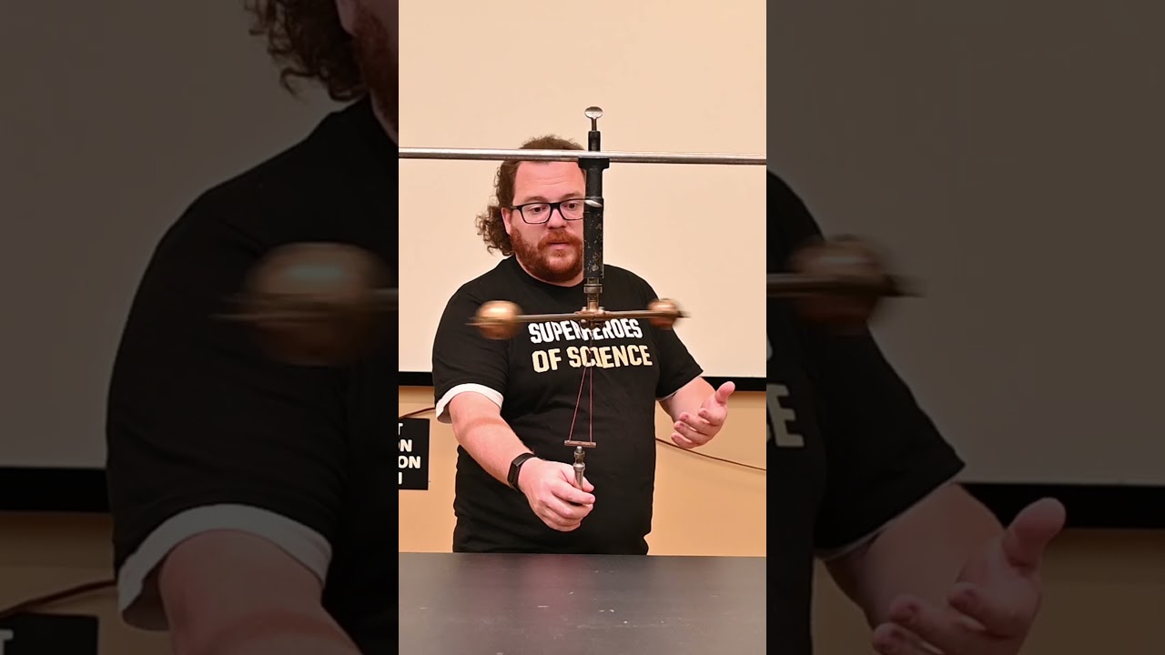 Moment of Inertia Vertical #science #sciencefacts #inertia #demo