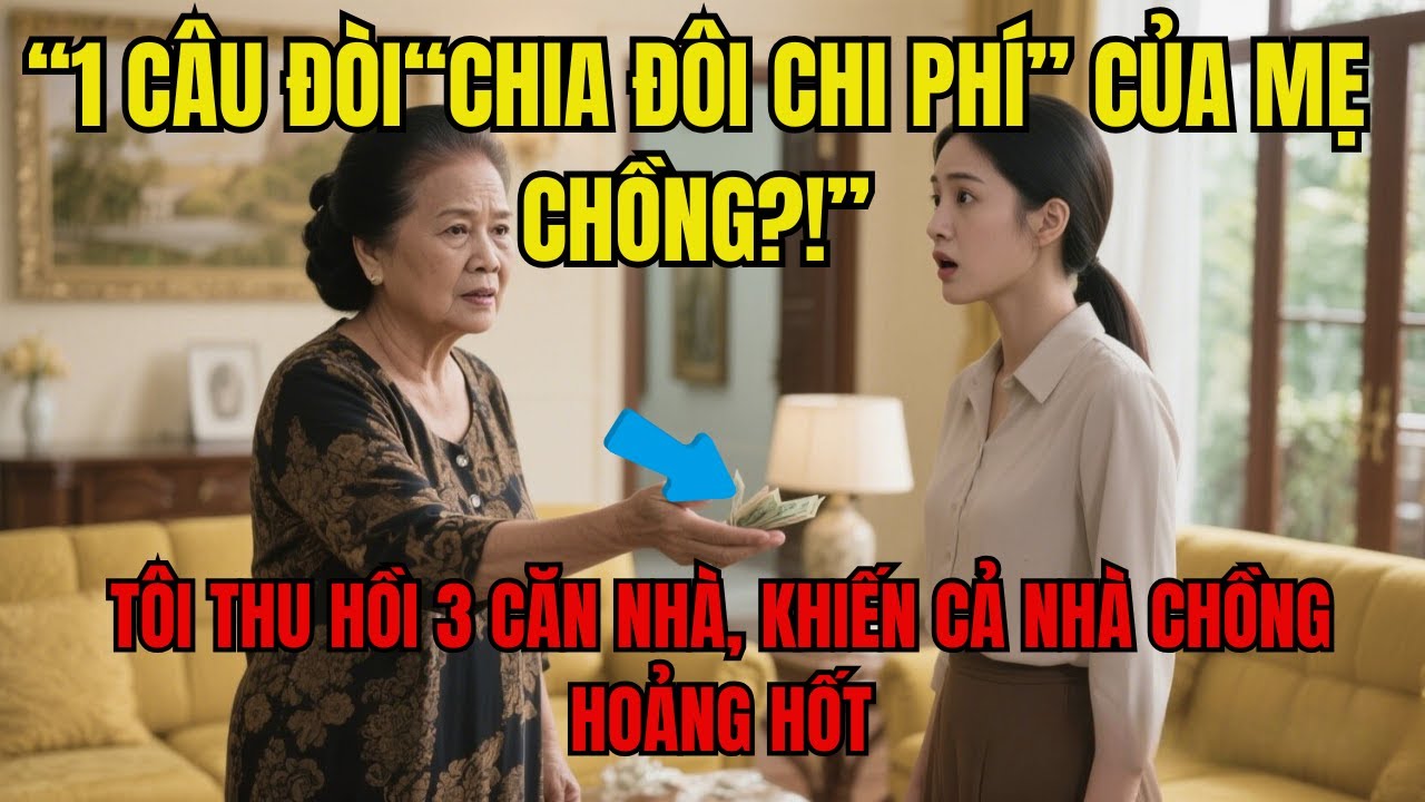 1 Câu“Chia Đôi Chi Phí”Của Mẹ Chồng Khiến Tôi Thu Hồi 3 Căn Nhà Hồi Môn Khiến Cả Nhà Chồng Hoảng Hốt
