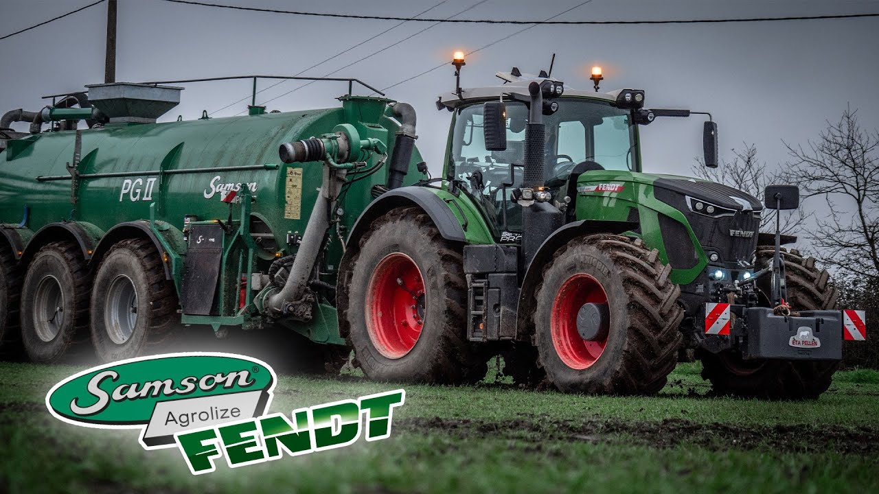 😍 Un FENDT 930 GEN 6 à l'épandage de lisier sur céréales avec une SAMSON PG ll 27 🌾