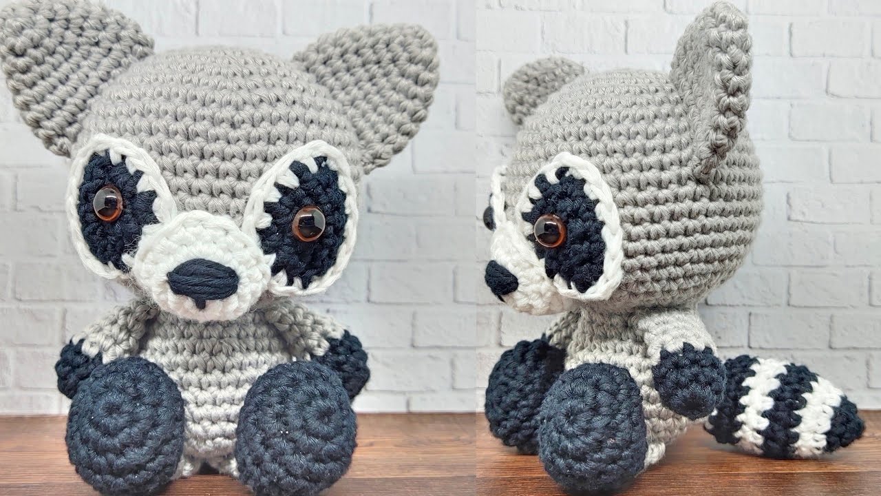 RACCOON | HOW TO CROCHET | AMIGURUMI TUTORIAL