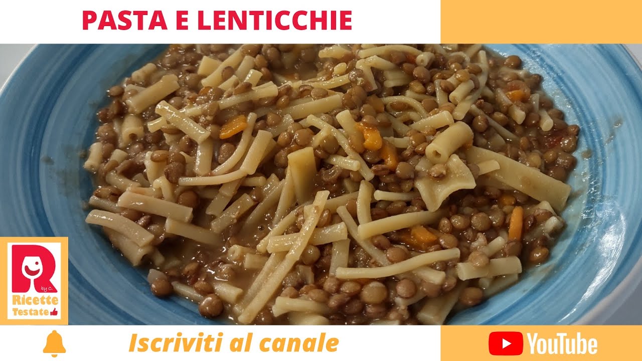 Pasta e Lenticchie veloce, facile e saporita