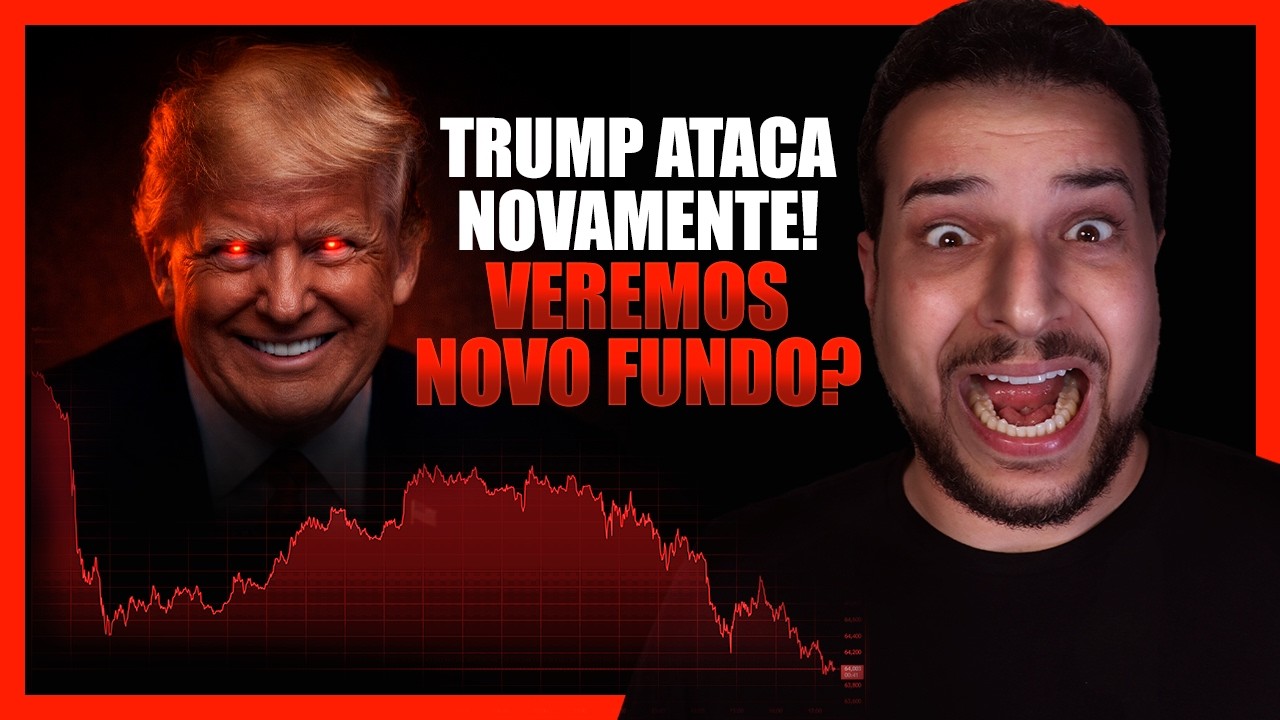 🚨 BITCOIN EM QUEDA APÓS VOLTA DO TARIFAÇO! NOVO FUNDO?