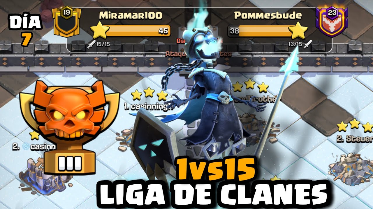 GUERRA PERFECTA Y  ASCENSO a CAMPEONES III en la LIGA DE CLANES 💯🤑