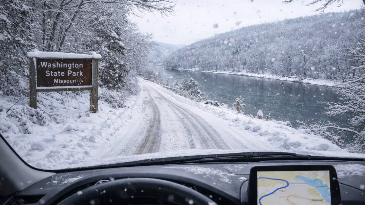 Washington State Park - 260127 After Snow Storm