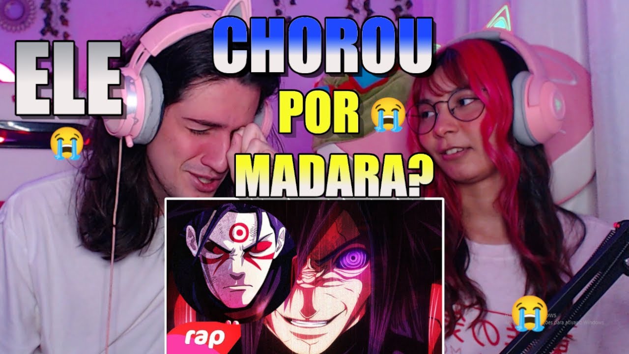 ELE NUNCA VIU NARUTO / PRIMEIRA REAÇÃO AO RAP DO HASHIRAMA E MADARA - 7minutoz