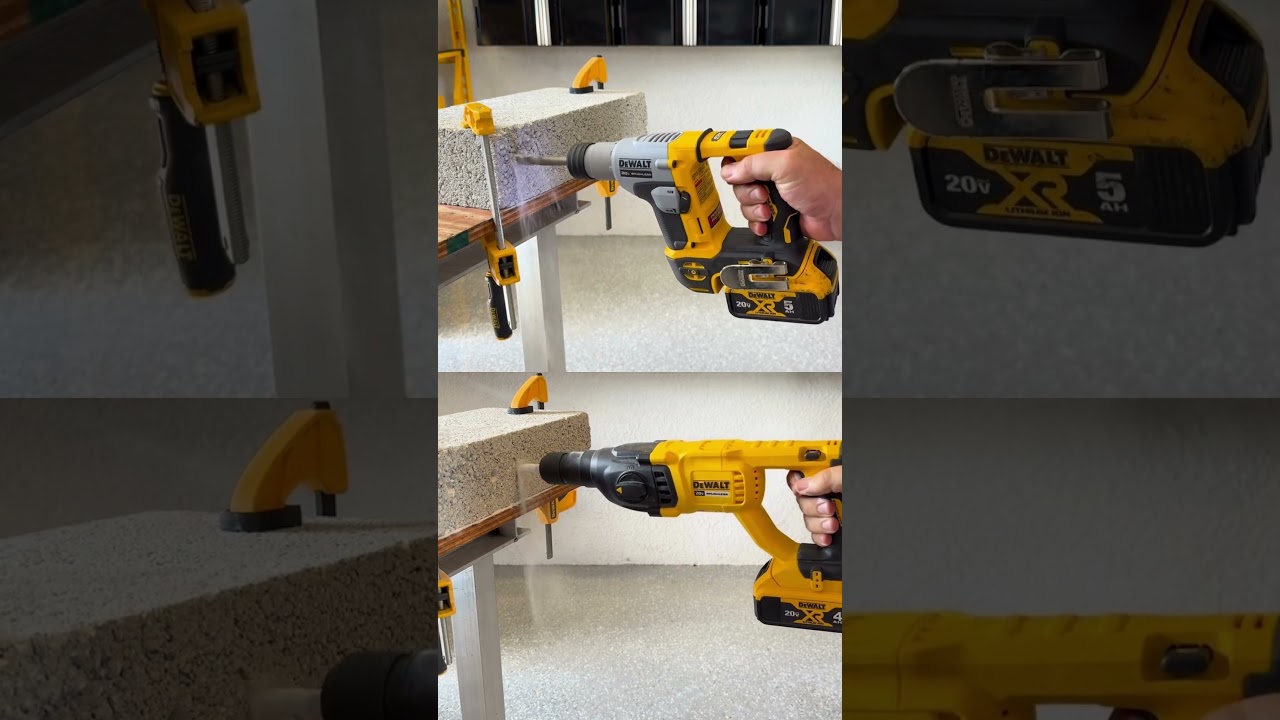 Dewalt Hammer drills DCH133 vs DCH172. #dewalt  #tools #shorts #construction #diy #powertool #drill