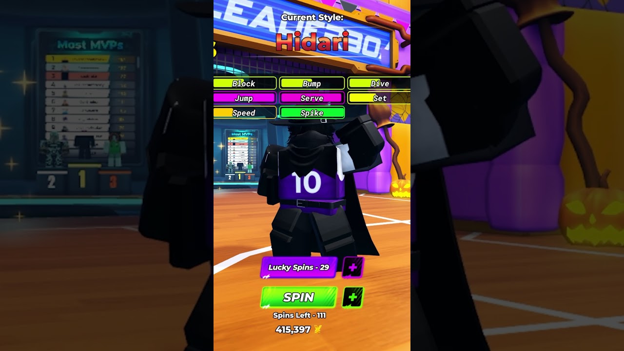 НОВЕЙШИЙ СЕКРЕТНЫЙ СТИЛЬ ХИДАРИ В VOLEYBALL LEGENDS #volleyballlegends #haikyuu #roblox