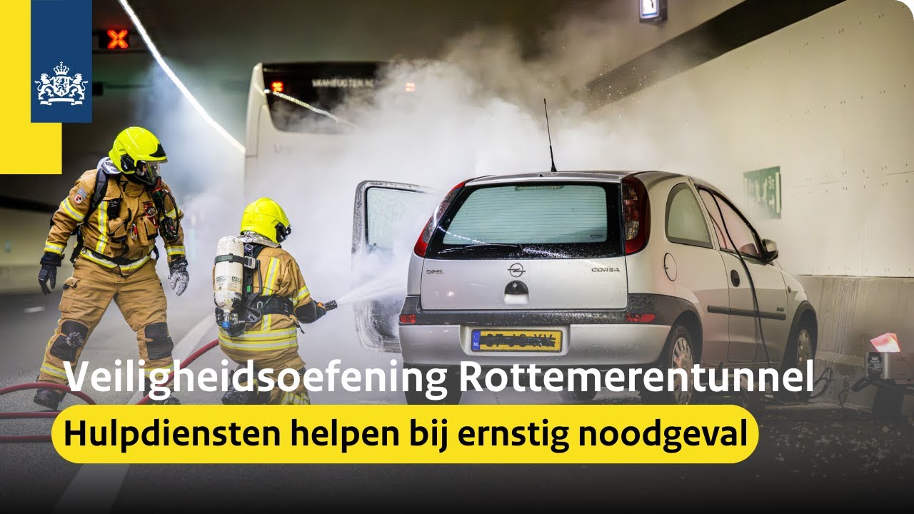Veiligheidsoefening Rottemerentunnel A16 Rotterdam | Hulp bij ernstig noodgeval