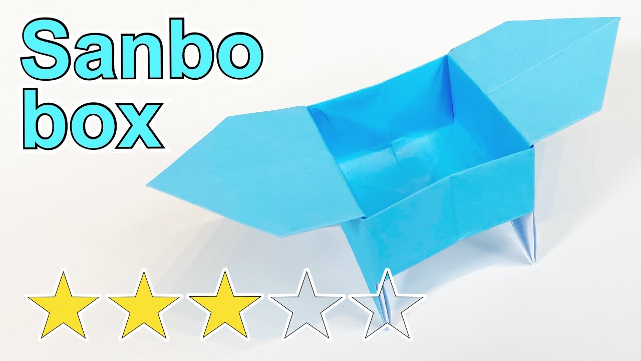 How to make Origami Sanbo Box 〜三方〜  | DIY Easy Origami Paper Folding
