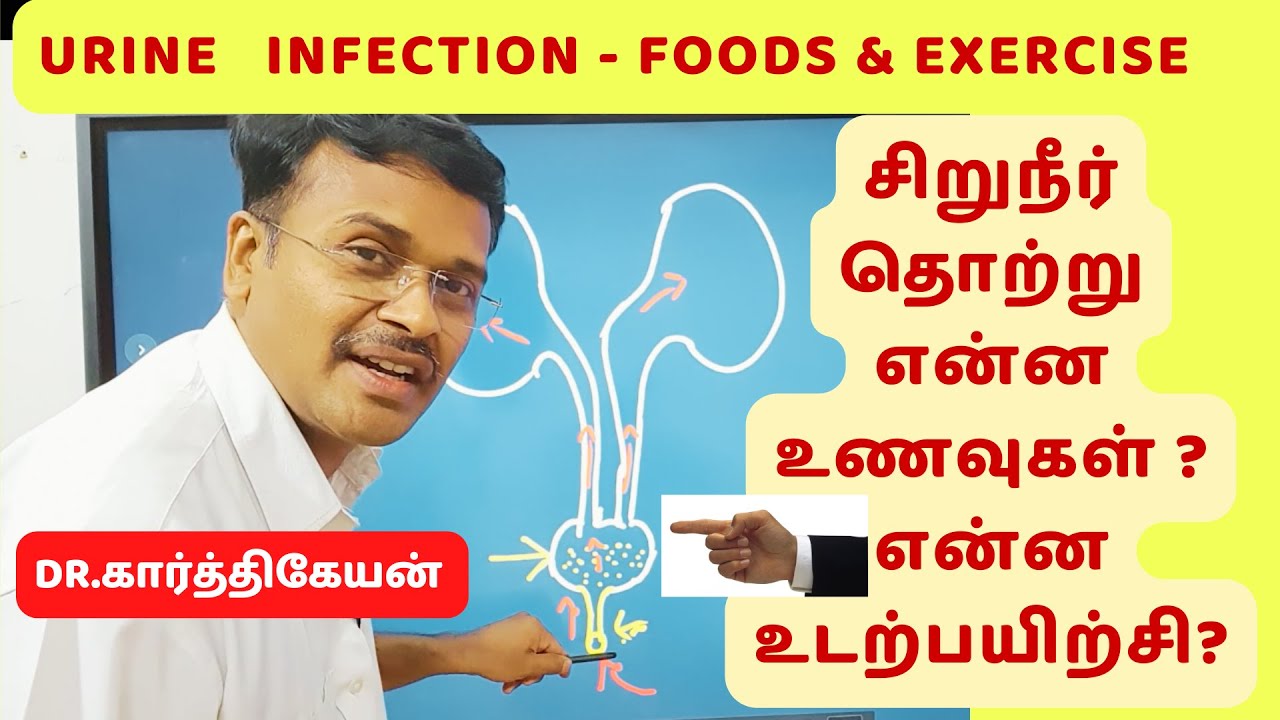 urinary infection in tamil - foods 🍏🥗  exercises 🚴‍♀️ home remedies - dr Karthikeyan