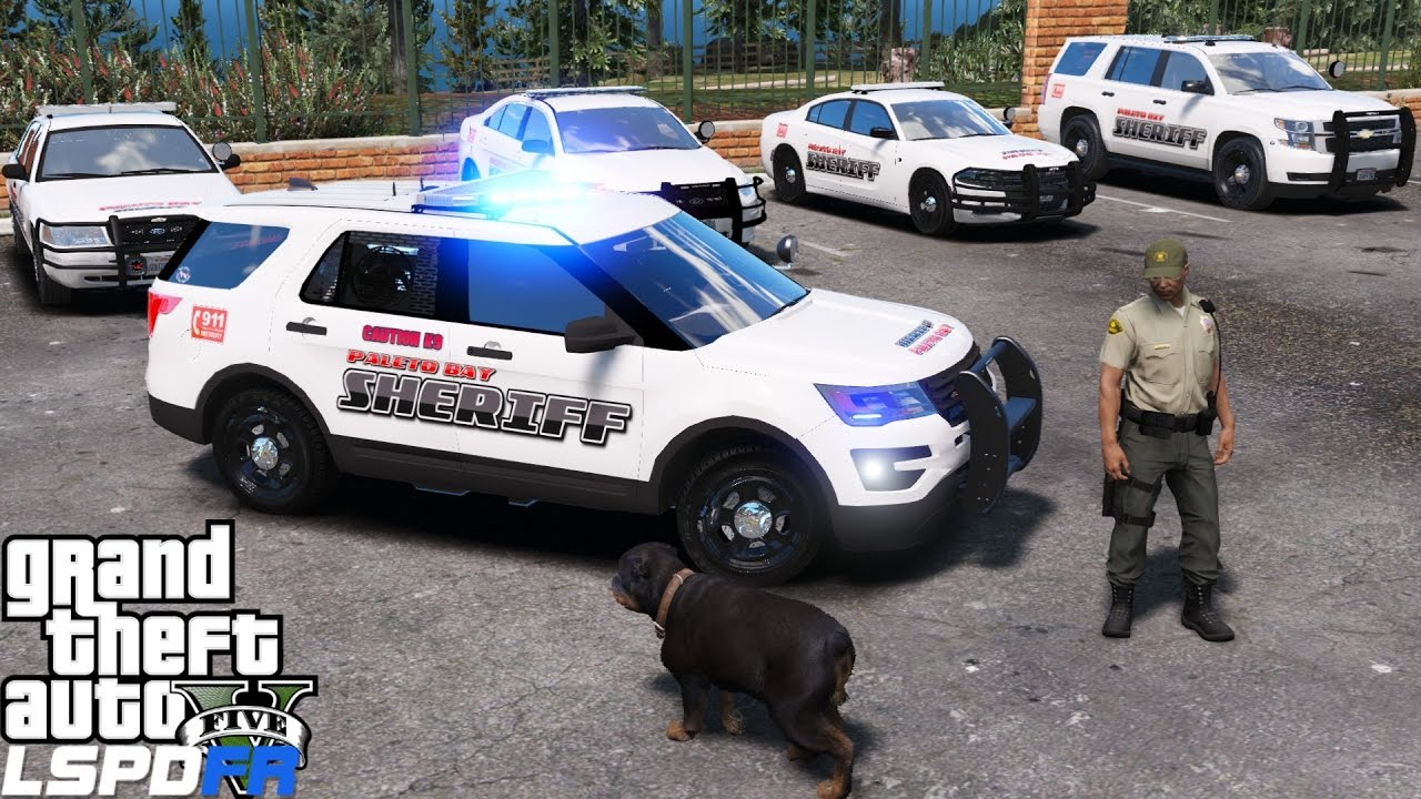 GTA 5 LSPDFR Police Mod 388 | Paleto Bay Sheriff K9 Unit Sniffing Cars To Get Drugs Off The Street