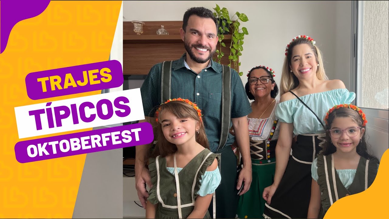 FAÇA VOCÊ MESMO: TRAJES TIPICOS - OKTOBERFEST | Laura e Bianca em família