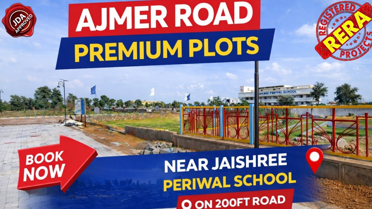 Ajmer Road पर Best Deal 🔥 Premium Plots Near Top School | plots in jaipur | plots in Ajmer Road 