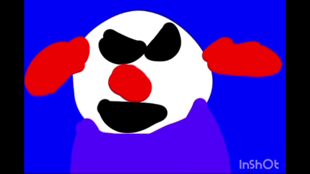 Halloween human clown