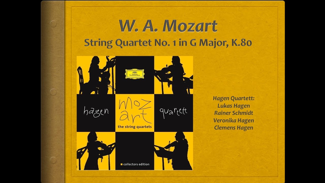 Mozart, String Quartet 1, K.80 - Video Score - Hagen Quartett