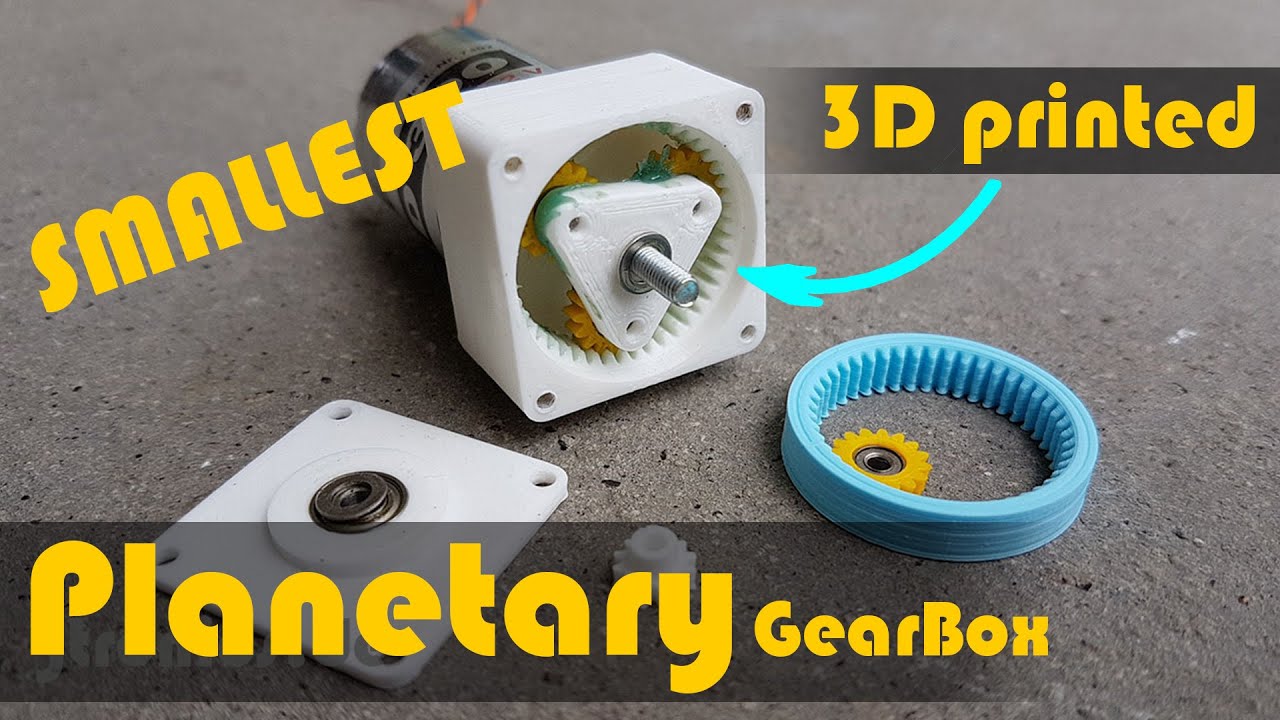 3D Printed Gearbox Planetary for RC Motor