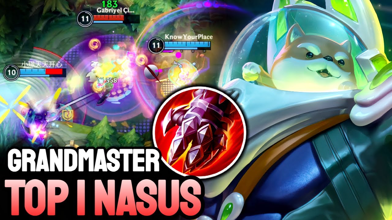WILD RIFT NASUS - TOP 1 NASUS GAMEPLAY - GRANDMASTER RANKED