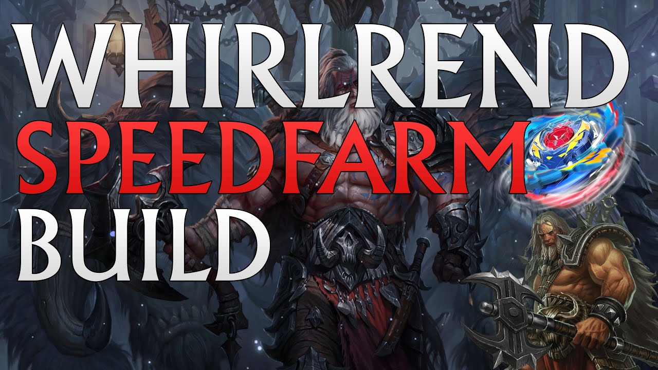 Diablo 3 Whirlrend Barbarian Speedfarming build (Bounties, Death Breath & Rifts)