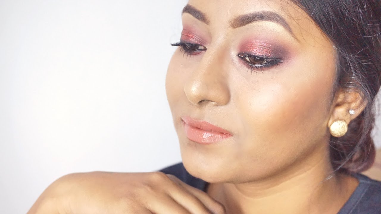Glittery Red smokey eye tutorial | Beauty Maven