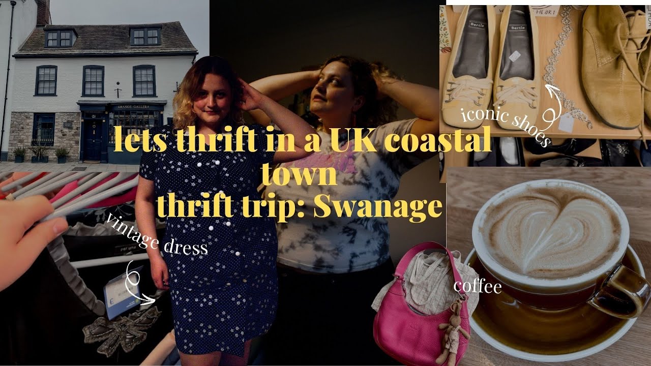 lets #thrift in a UK coastal town : Swanage, Wareham 🛍️ #thrifttrip