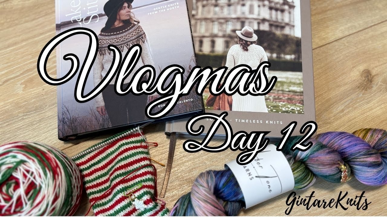 Vlogmas Day 12 [2025] Let's look into new knitting books together