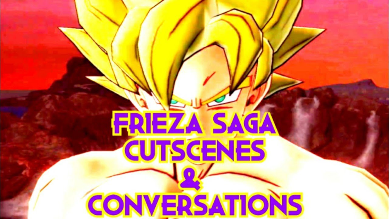 Dragonball Z Ultimate Tenkaichi - All Frieza Saga Cutscenes, Battle Scenes & Conversations