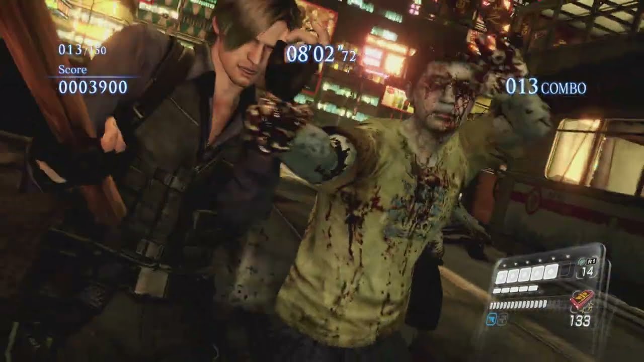 RE6 Mercenaries (Solo) - Leon - Urban Chaos - S Rank - 1130791