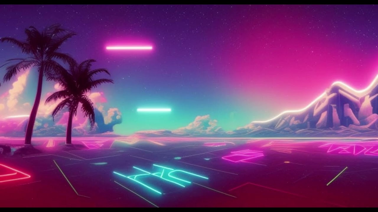 80s Neon Retro Synthwave 9 - 1hr 80's Retrowave Chill