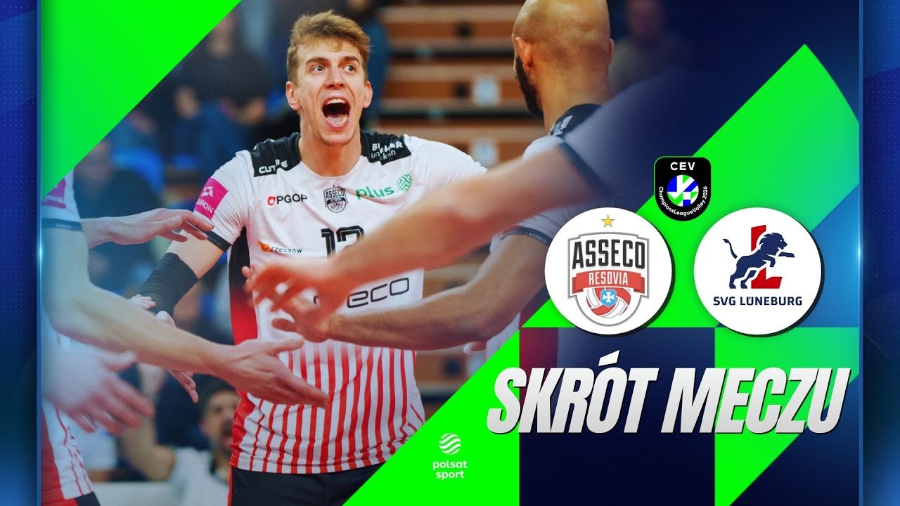 SKRÓT: ASSECO RESOVIA RZESZÓW - SVG LUNEBURG | LIGA MISTRZÓW