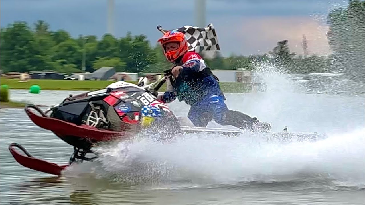 NYSWA Snowmobile Watercross Races at Flatrock July 2023
