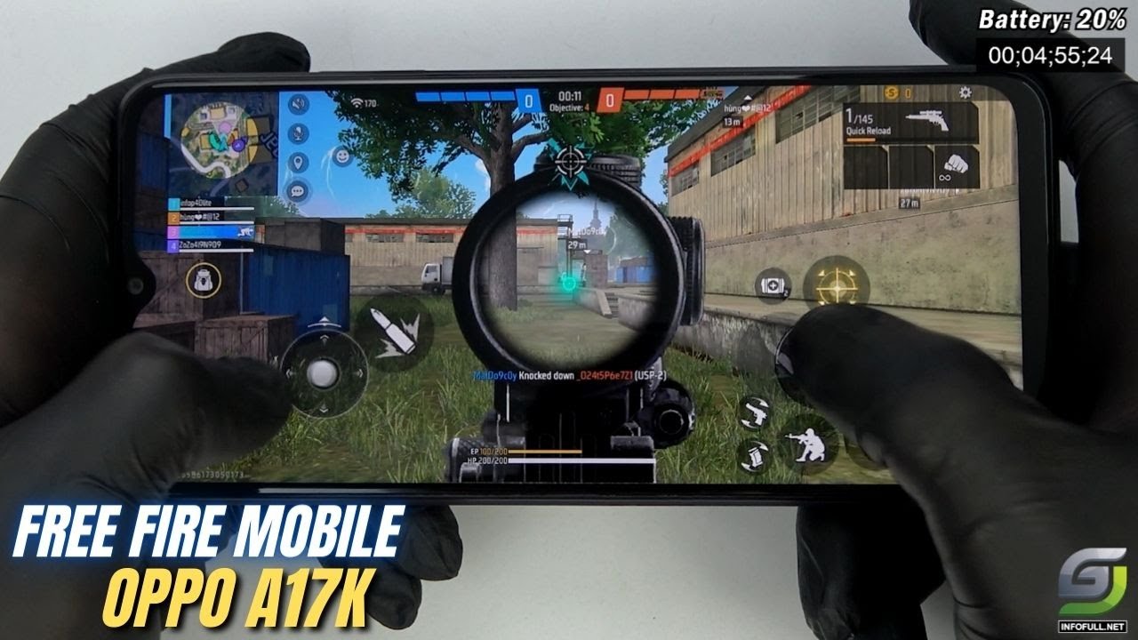 Oppo A17k test game Free Fire Mobile | Helio G35