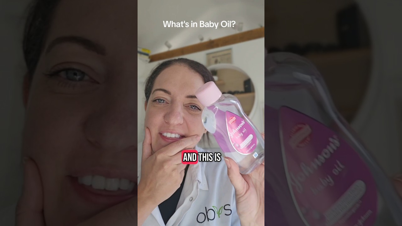 What is in Baby Oil! 😳#babyoil #skincare #IngredientsMatter #beautytips #skincareinvestigtor