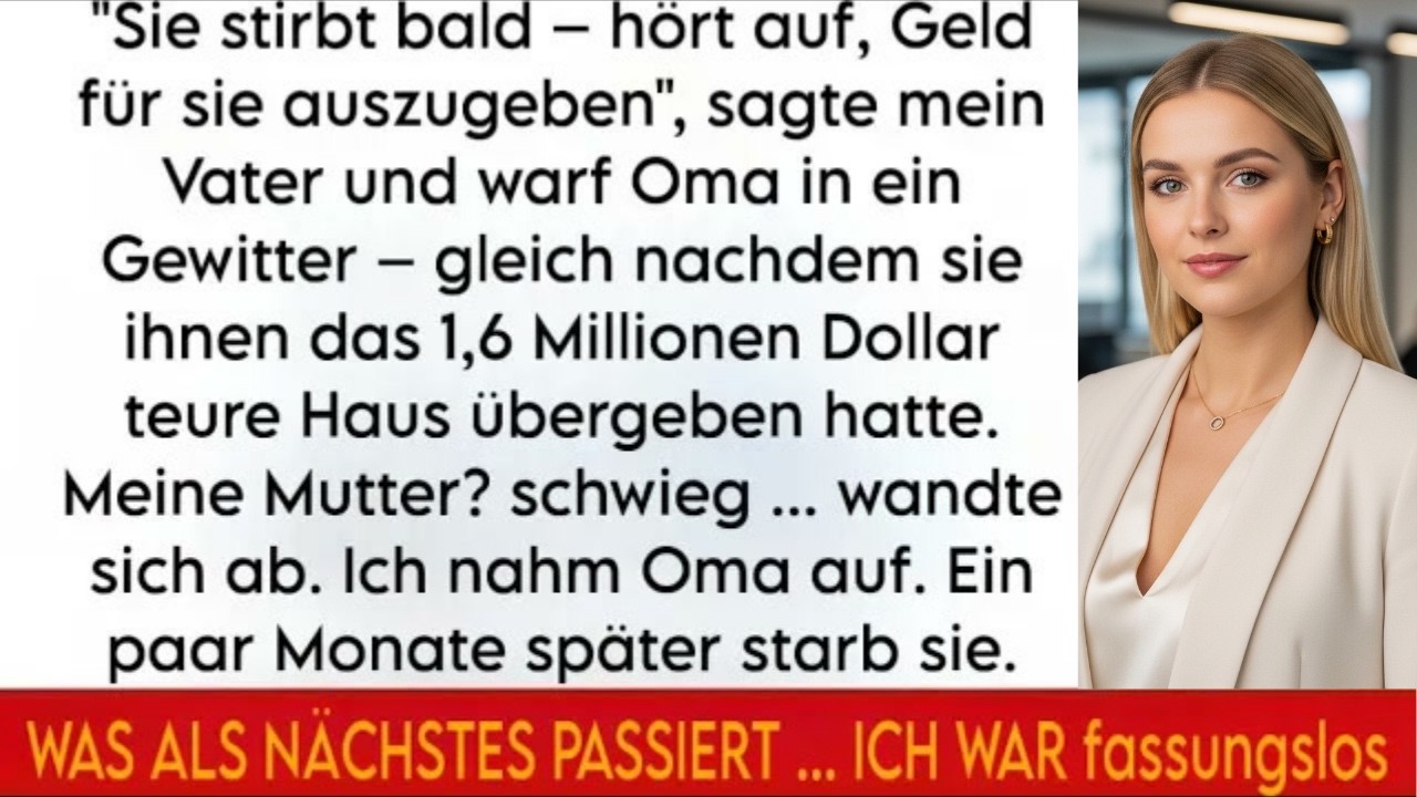 ＂Nach Hauskauf f&uuml;r 1,6 Mio： Vater verbannt Oma &ndash; Testaments Schock folgt＂