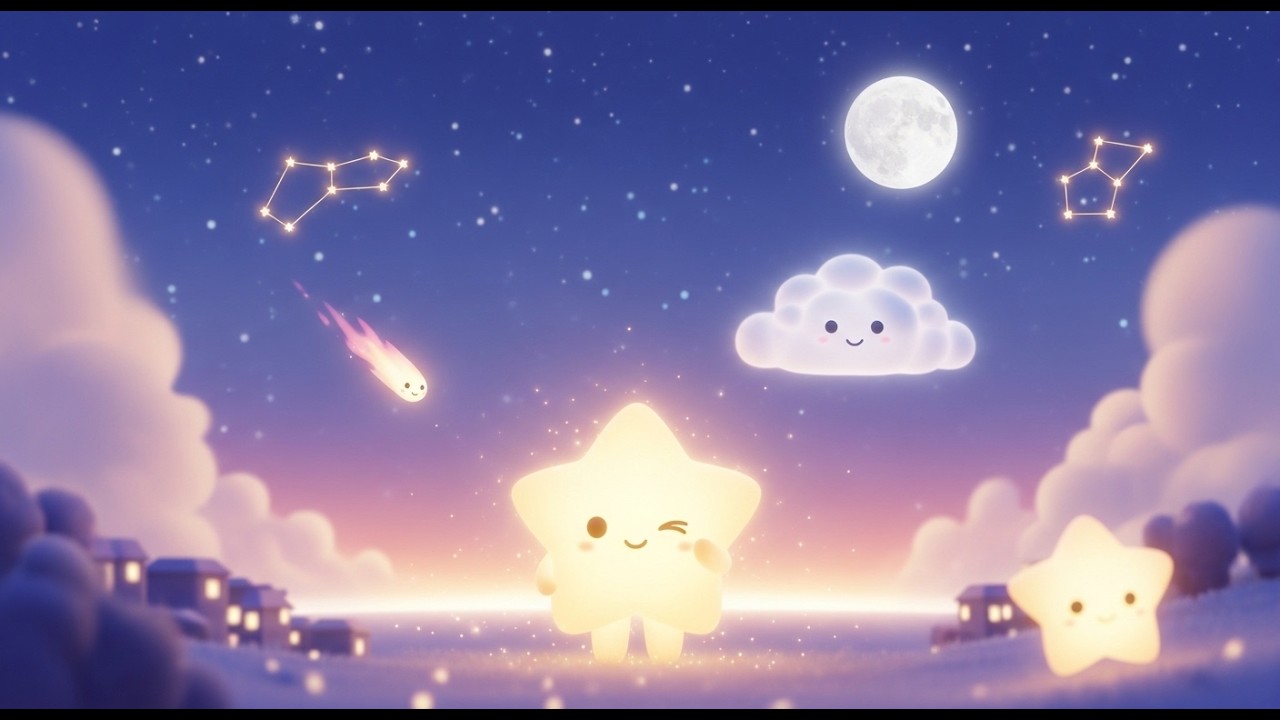 The Sleepy Star That Wouldn’t Blink | Calming Bedtime Nursery Rhyme for Kids | Toddler & Songs