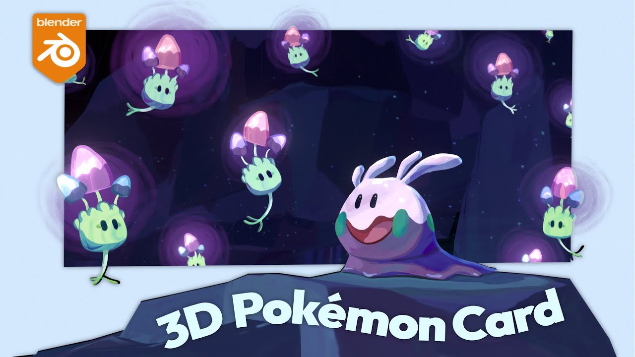 I made a 3D pokémon card (in blender!!!)