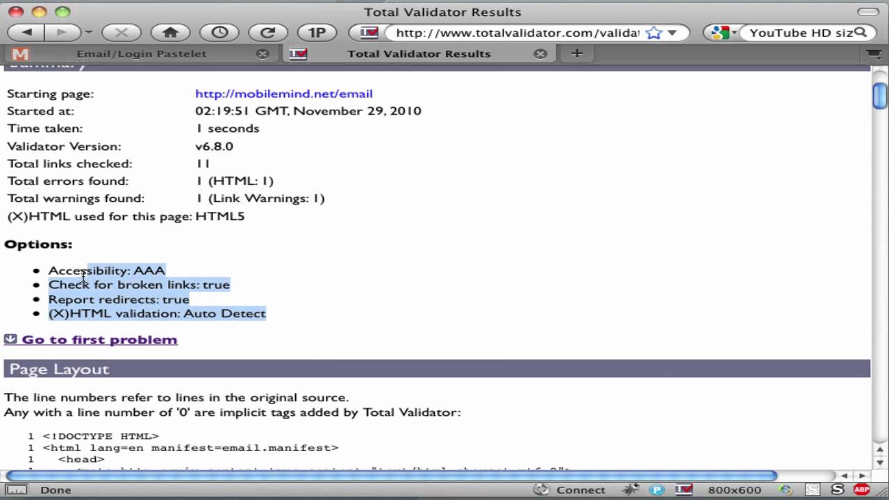 Using Total Validator
