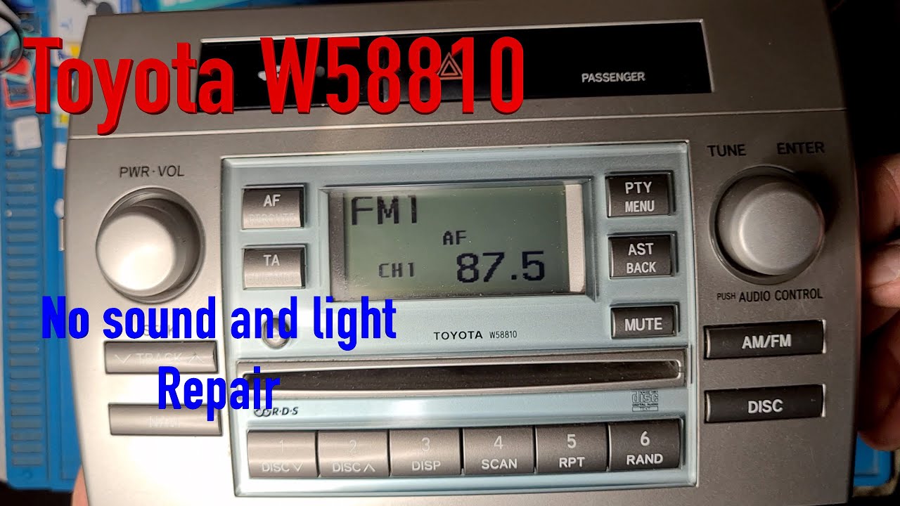 Toyota W58810, no light and sound repair