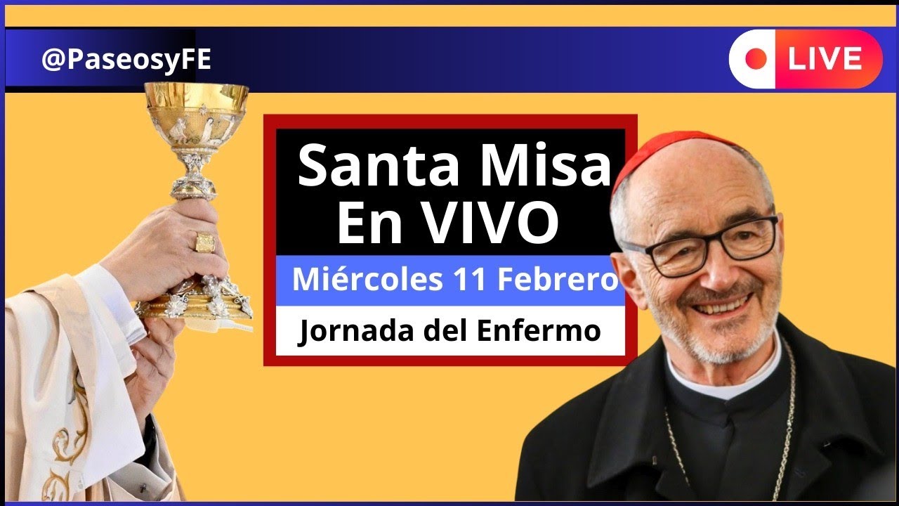 MISA en Vivo con Enviado del Papa León a Perú 😇 11 Febrero 2026 🙏🏻  Jornada del Enfermo 💕 PaseosyFE