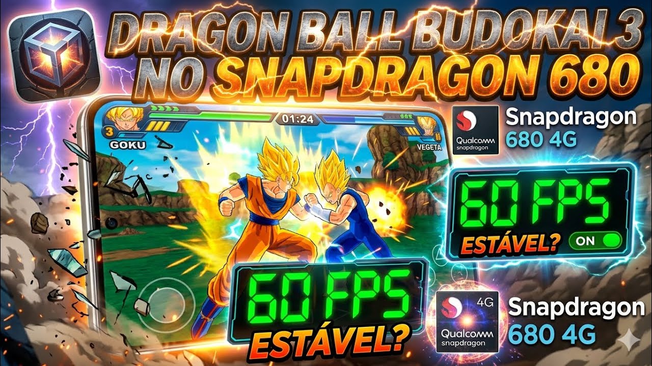 O Snapdragon 680 AGUENTOU! Dragon Ball Budokai 3 no AetherSX2 (60 FPS)