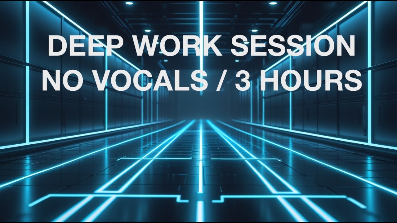 Deep Work Session — 3 Hours Coding Focus (No Vocals, Neural Pulse)